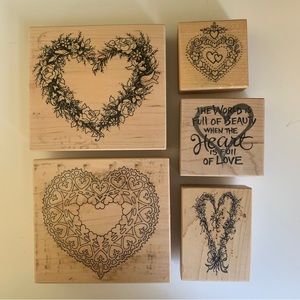 Hearts! ♥️ PSX Rubber Stamps - Set of 5